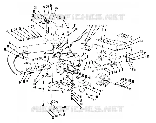 SUPPORT MOTEUR (TRAIL) (4909500950019A)