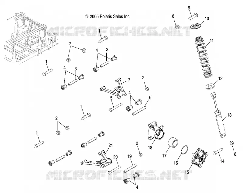 SUSPENSION, TRIANGLES SUSPENSIONS ET AMORTISSEURS