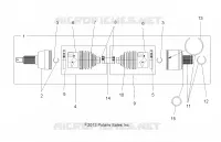 DRIVE TRAIN, DRIVE ARBRE DE TRANSMISSION ARRIERE