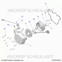 ENGINE, STATOR AND FLYROUE