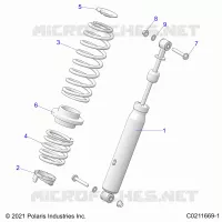 SUSPENSION, AMORTISSEUR ARRIERE
