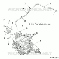 DRIVE TRAIN, MAIN SUPPORT PONT
