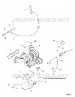 MOTEUR, TURBO CHARGER MOUNTING