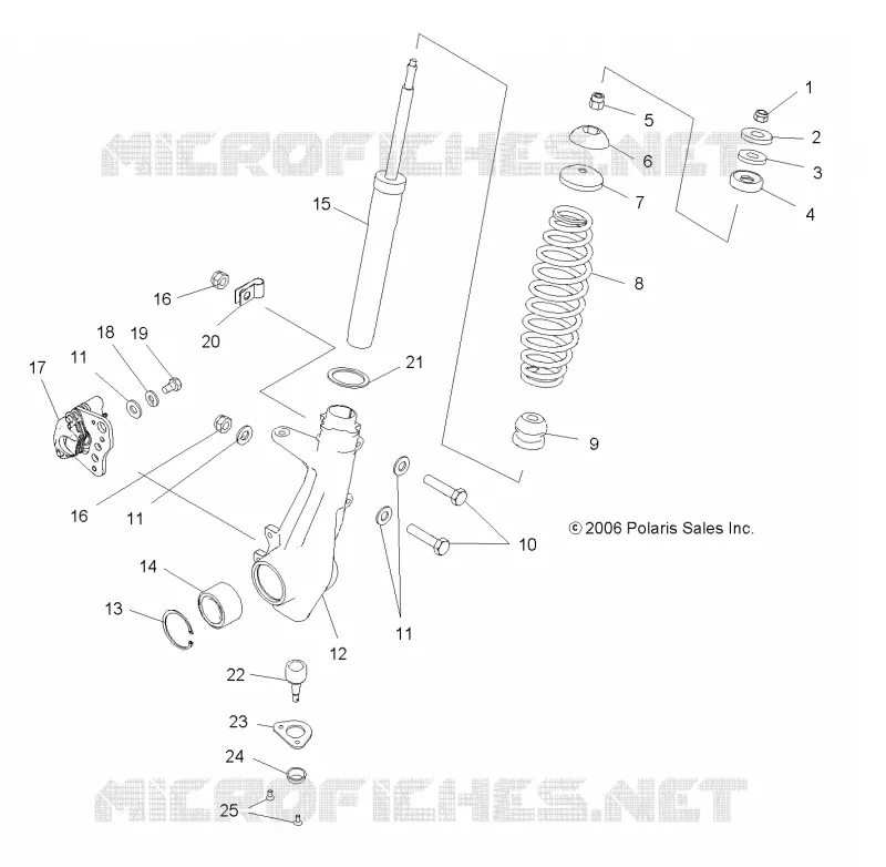 SUSPENSION, SUPPORT AVANT