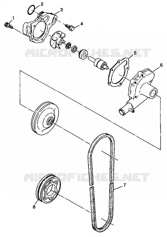 POMPE A EAU WIDETRAK LX 0982065 and EUROPEAN WIDETRAK LX E982065 (4943884388C011)