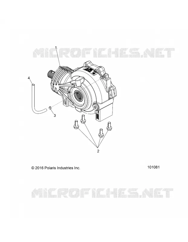 SYSTÈME DE TRANSMISSION, FRONT GEARCASE MOUNTING- A18DAA57F5 (101081)