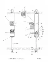 SUSPENSION, AMORTISSEUR ARRIERE TRACK