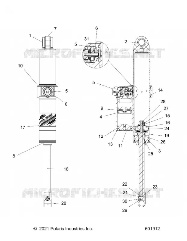 SUSPENSION, AMORTISSEUR ARRIERE TRACK
