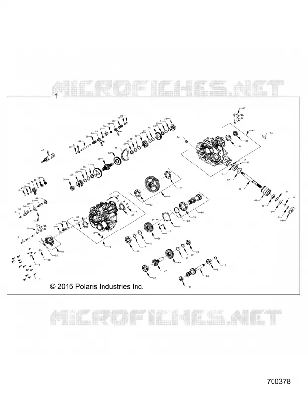 SYSTÈME DE TRANSMISSION, MAIN GEARCASE INTERNALS