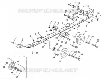 FIXATION RAIL (SUSPENSION) 700 XCR 0985678(A) and EUROPEAN 700 XCR E985678 (4943114311B011)