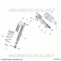 SUSPENSION, AMORTISSEUR AVANT MOUNTING