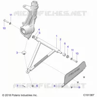 SUSPENSION, A-ARM AND SUPPORT MOUNTING