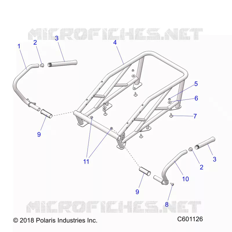 CHASSIS, RACK AND PASSENGER HAND HOLD