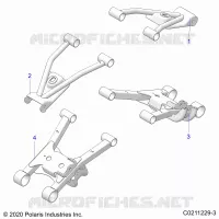 SUSPENSION ARRIERE CONTROL ARMS
