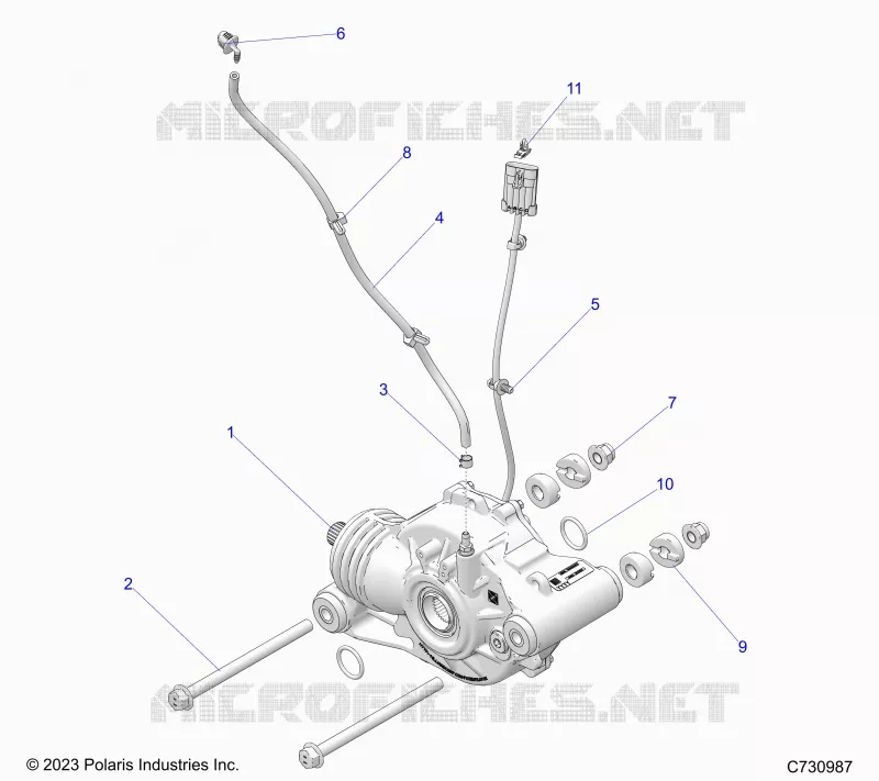 SYSTÃˆME DE TRANSMISSION, FRONT GEARCASE MOUNTING