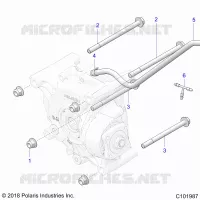 DRIVE TRAIN, SUPPORT PONT, REAR