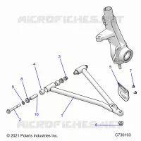 SUSPENSION, A-ARM AND SUPPORT MOUNTING
