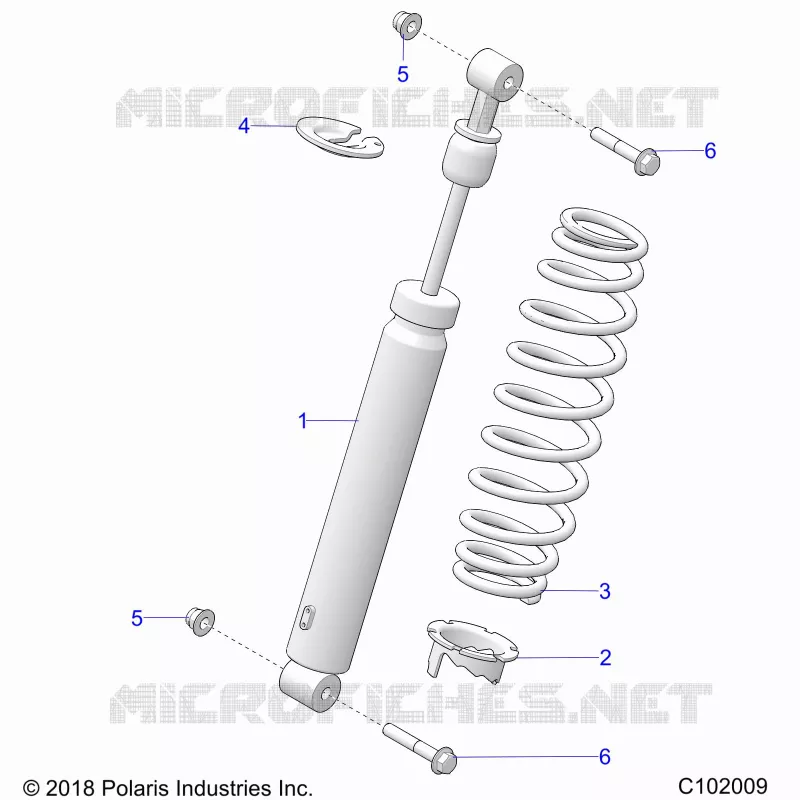 SUSPENSION, AMORTISSEUR AVANT