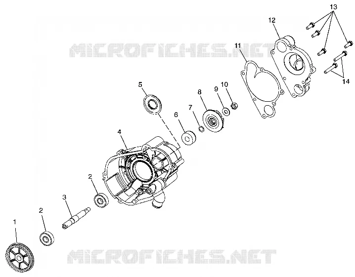 POMPE A EAU 700 RMK 0980966 and EUROPEAN 700 RMK E980966 (4943724372C008)