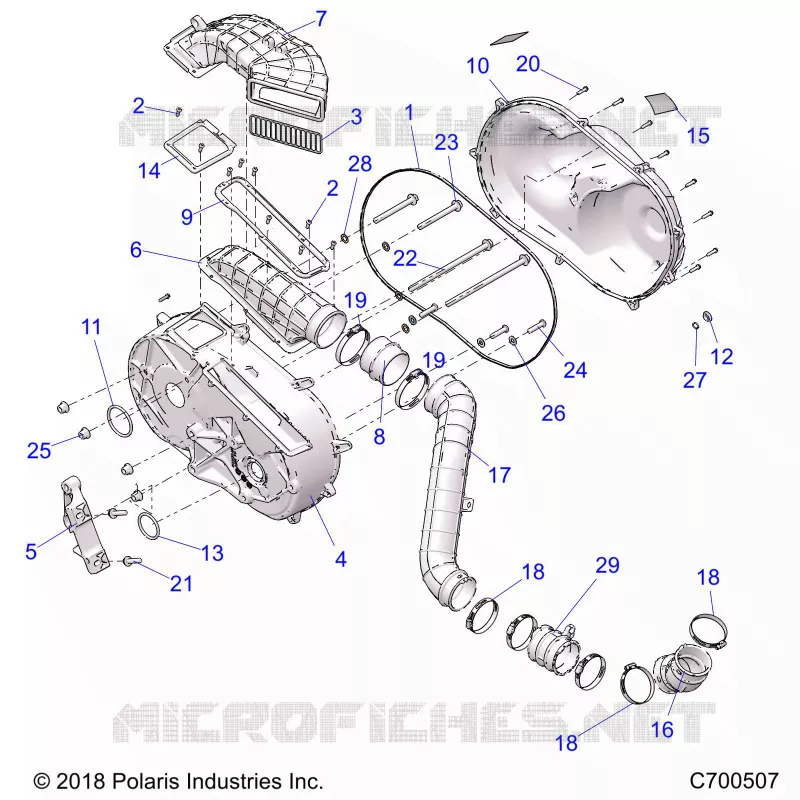 SYSTÃˆME DE TRANSMISSION, CLUTCH COVER AND DUCTING