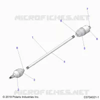 DRIVE TRAIN, HALF ARBRE DE TRANSMISSION ARRIERE