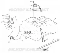 CARBURANT TANK w/COMBINATION  CARBURANT PICK-UP and SENDER SLT 700 B964166 and  Intl. (4933923392A009)