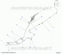 FREIN ARRIERE BRAKE LINE AND PARK BRAKE