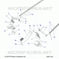 CHASSIS, PROTECTION D'EMBRAYAGE, FOOTRESTS, TUNNEL GRIPS