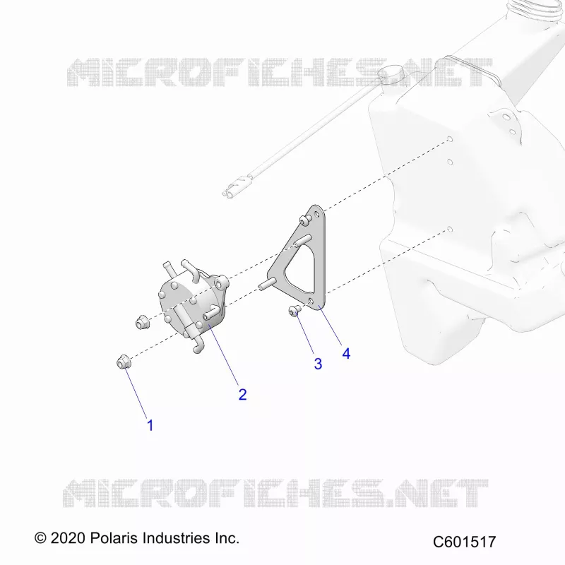 SYSTÃˆME D'ALIMENTATION, FUEL PUMP MOUNTING