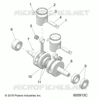 ENGINE, PISTON ET VILEBREQUIN