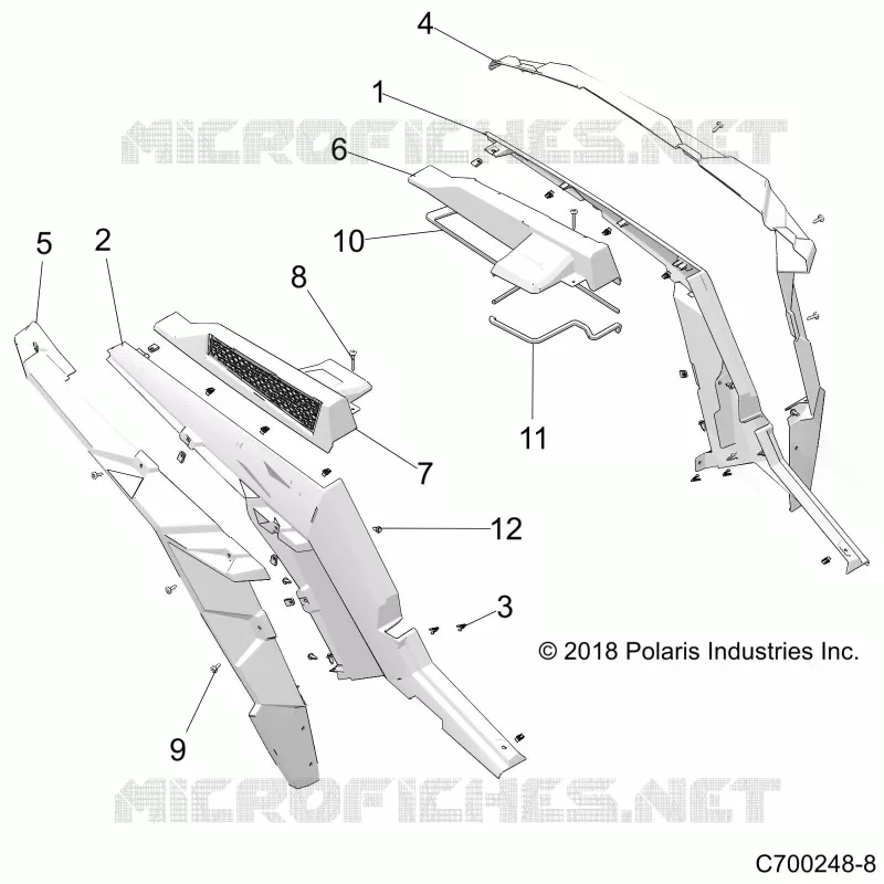 CARROSSERIE ARRIERE FENDERS AND BEZELS- Z21NAE92AG/BG/AX/BX (C700248-8)