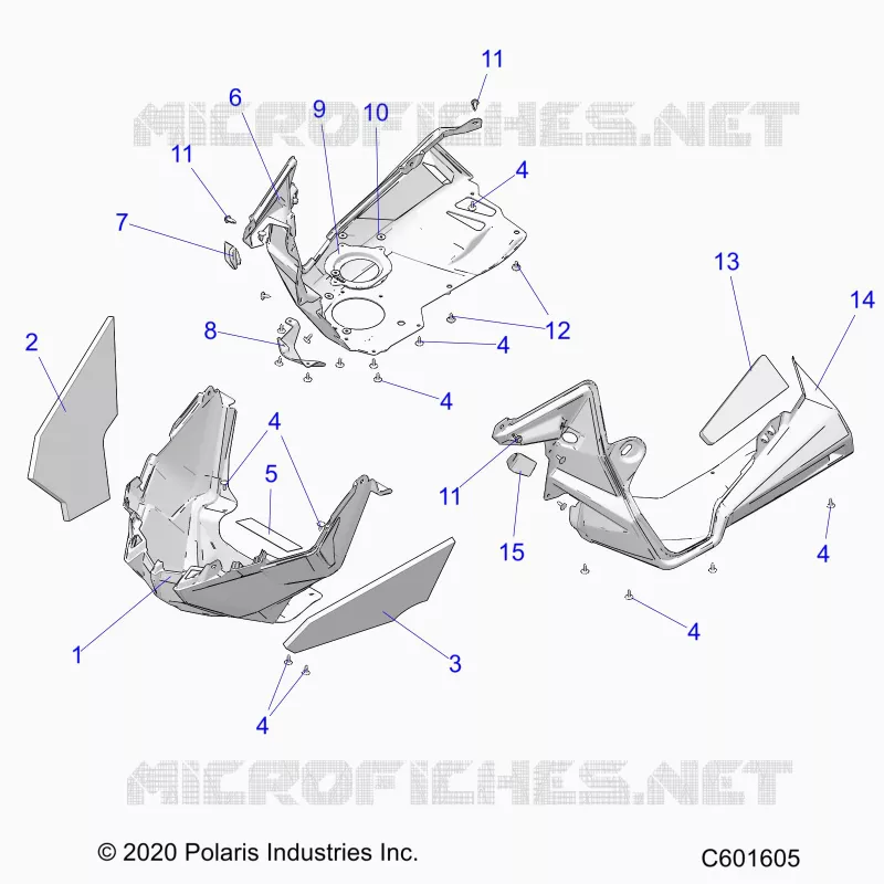 CARROSSERIE AVANT ASM./FENDERS