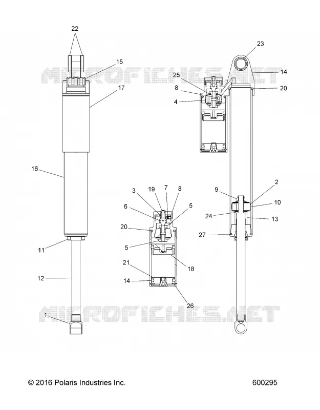 SUSPENSION, AMORTISSEUR ARRIERE TRACK