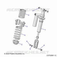 SUSPENSION, AMORTISSEUR AVANT MOUNTING