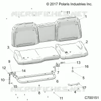 SIEGE ASM. REAR