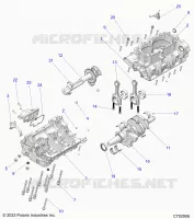 ENGINE, CRANKCASE, VILEBREQUIN