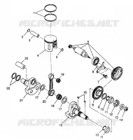 PISTON ET VILEBREQUIN 6X6 400L