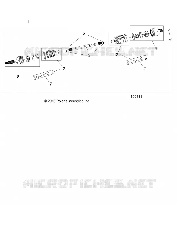SYSTEME DE TRANSMISSION, REAR HALF SHAFT