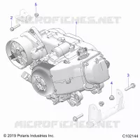 MOTEUR, MOTEUR AND TRANSMSSION MOUNTING