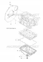 MOTEUR, MOUNTING FLANGE and CARTER INFERIEUR