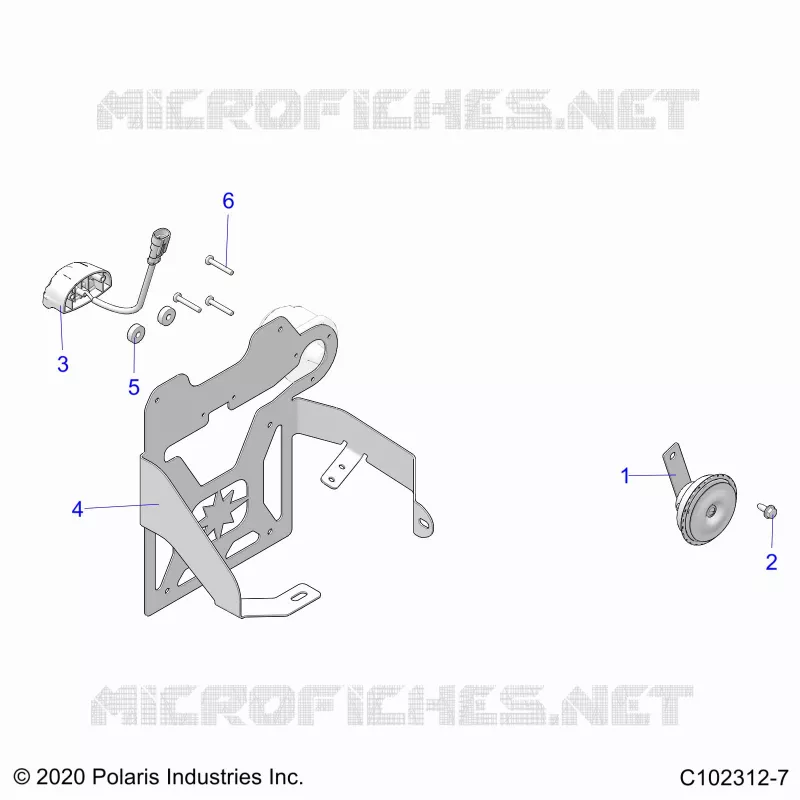 ELECTRICITE, HORN, AND LICENSE PLATE LIGHT