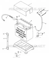 SUPPORT BATTERIE SL 700 B974071, Intl. SL 700 I974071, SL 700 Deluxe B974072 and (4940874087B008)