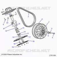 SYSTÃˆME DE TRANSMISSION, SECONDARY CLUTCH