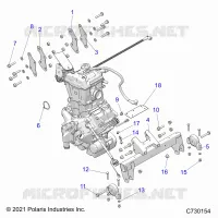 ENGINE, ENGINE AND TRANSMISSION MOUNTING