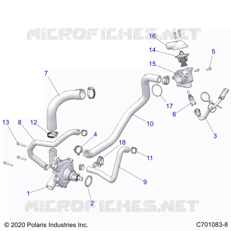 MOTEUR, WATERPUMP AND BYPASS