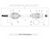SYSTÈME DE TRANSMISSION ARRIERE HALF SHAFT