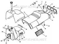 SIEGE ET RESERVOIR 440 XCR SP 0961760 (4931583158A007)