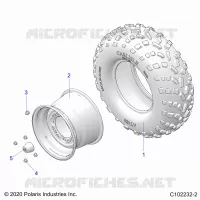 ROUES, REAR TIRE