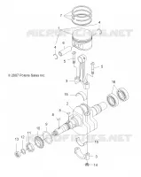 MOTEUR, VILEBREQUIN AND PISTON