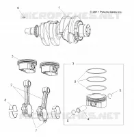 MOTEUR, VILEBREQUIN AND PISTON